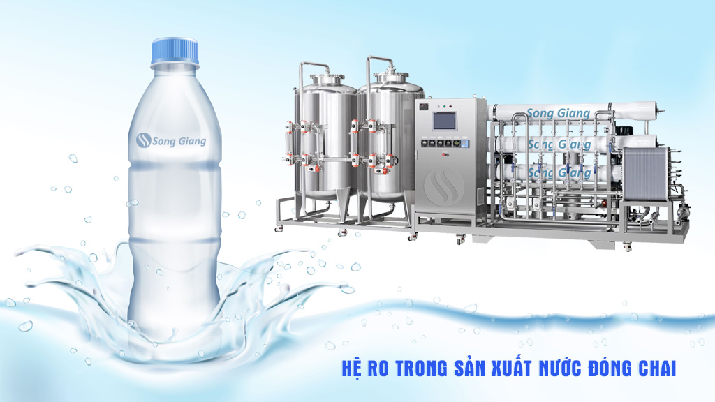 Hệ RO trong sản xuất nước đóng chai