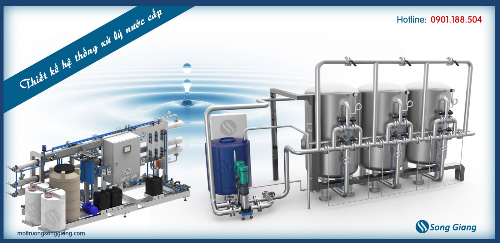 Thiết kế hệ thống xử lý nước cấp