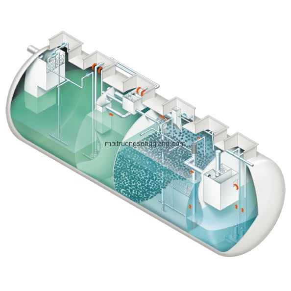 Module xử lý nước thải là hệ thống tích hợp toàn bộ các thiết bị công nghệ thực hiện quy trình làm sạch nước thải vào một hoặc vài bồn chứa, giúp tiết kiệm diện tích và chi phí đầu tư, dễ dàng vận hành và di dời.