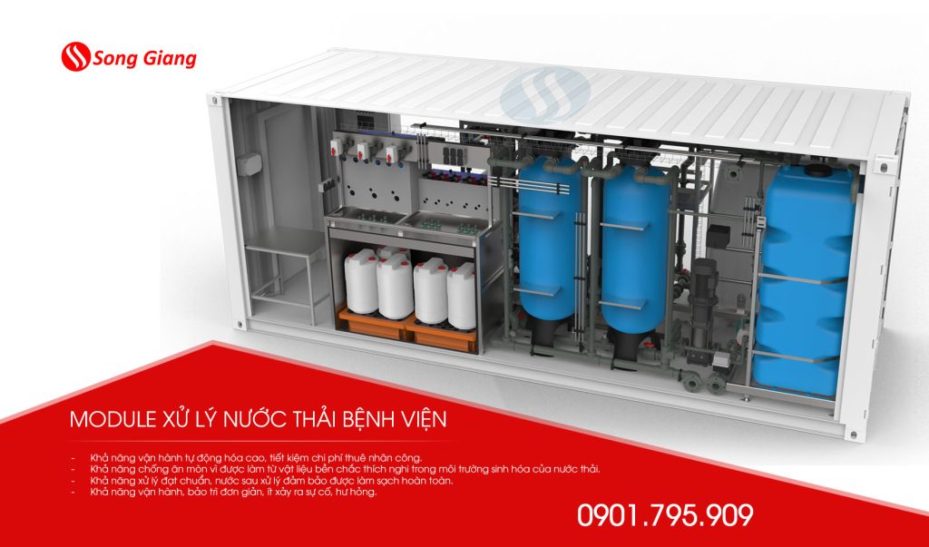 Module xử lý nước thải bệnh viện