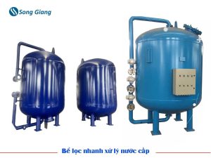 Bể lọc nhanh trong xử lý nước cấp