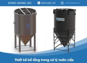 Bể lắng trong xử lý nước cấp